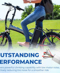 Person riding e-bike with Beefed Up Dual Mode 12 Tube Brushless Motor Speed Controller For 48V 60V 64V 72V Systems