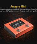Ampero Mini MP-50 Guitar and Bass Amp Modeling Console With IR Cabinets, 198 Presets, 4 Inch Color Touch Screen, Orange