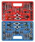 80 Piece Tap And Die Set For SAE And Metric Threads With Wrenches And Rethreading Bits For Cutting External And Internal Threads NC NF NPT Repair Tools Pro Grade
