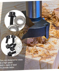 Router Bit Replacement Bearings Kit With Ball Bearings, Top Mounted Guide Screws And Wrench for Rabbet Bushing on wood block