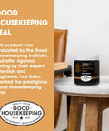 Leather Recoloring Balm Dark Brown Dye For Couches Furniture And Car Seats Scratch Remover And Fading Repair jar on table