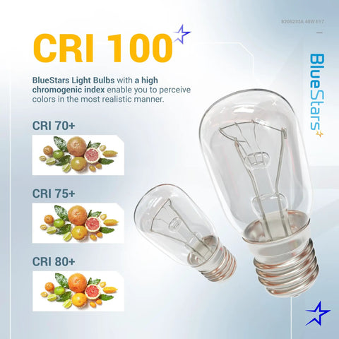 Microwave Light Bulb 125V 40W E17 Base Pack Of 8 For Whirlpool Maytag Amana KitchenAid with CRI 100 profile