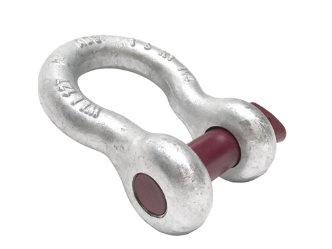 Professional Grade Screw Pin Anchor Shackle featuring a beefy 1-1/4 inch width and 1-3/8 inch pin for heavy tow rigging.