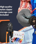 Ferrule Crimping Tool Kit With Wire Crimper, Pro Grade Nylon Storage Container, And 1,200 Electrical Wire Connectors