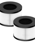 Replacement HEPA Filter For PARTU And Slevoo BS-03 Air Purifier With 3 In 1 Filtration System Easy Fit 2 Pack visible in image