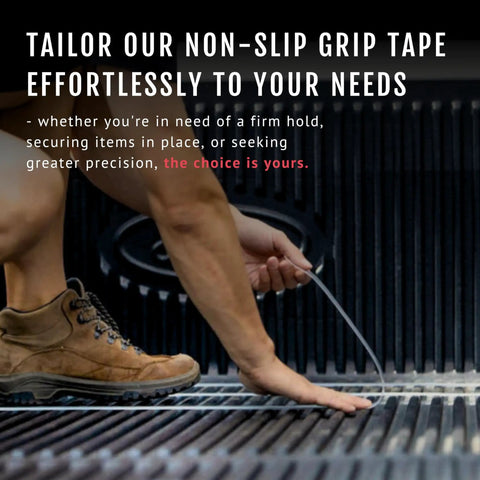 Person applying Non Abrasive 2 Inch Grip Tape Roll Heavy Duty Waterproof Anti Slip Tape For Bathtubs Shower Floors Stairs Ramps