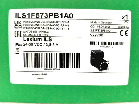 Built For Tough Automation Setups Integrated Stepper Motor With CANopen DS301 24 To 36V 3.5A 57mm Flange 8mm Axis Diameter 21mm Axis Length Optical Axis Ready Original Packaging Never Used In Stock Ships Now, product label
