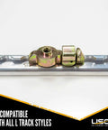 Heavy Duty L Track Double Stud Fitting With Bolt Thread For Pickup Truck And Trailer Instant Tie Down Anchor Points on aluminum track.