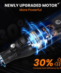 Close-up of the upgraded motor in the Top Notch Mini Cordless Rotary Tool Accessory Kit With 42 Pieces And 5 Speed Pen Sized Grinder.