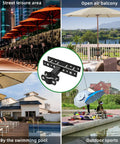 Heavy Duty Patio Umbrella Holder For Deck Rail And Balcony Attachments Easy Clip On Clamp Stand That Attaches Securely To Railings