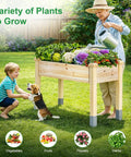 Heavy Duty Raised Garden Bed On Legs 331 Lb Capacity 48 By 24 By 31 Inches Large Planter Box For Vegetables Flowers And Herbs Fir Wood