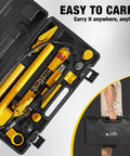 Beefy 10 Ton Porta Power Kit Hydraulic Ram Jack Pusher Puller for Auto Body Frame Repair in carrying case