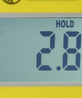 Pinless Concrete Moisture Meter For Quick Non Destructive Readings On Smooth Concrete No Surface Damage Detect Hotspots And Plan Sensor Placement With Included Standard Calibrator, LCD hold screen showing 7.20