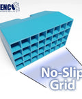 Blue no-slip grid component for Indoor Kids Bike Trainer Stand With Training Wheels For Kids Bikes, stable and safe design