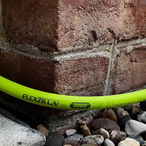 Pressure Washer Hose With M22 Fittings, 1/4 In By 25 Ft, ZillaGreen Flexible Hybrid Polymer, Cold Water Only Up To 3100 Psi