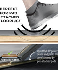 Heavy Hitter Underlayment Roll For Luxury Vinyl Plank Laminate And Engineered Wood Floors Sound Blocking Dense Comfort 50 Square Foot Spool for pad attached flooring