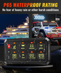 8 Gang Bluetooth Switch Panel With App Control, Wireless RGB Lighting, Waterproof Relay Touch Box for Jeep, Truck, Boat