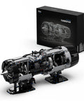 Turbofan Engine Building Set For Adults Hands On Engineering Challenge Model With 2216 Pieces Semi Exposed Gears And Crank Driven Motion