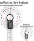 12 Inch Digital Goniometer For Joint Range Of Motion Measurement With Color Coded Buttons And Quick Zero Reset A Real Time Saver For Rehab Pros And Physical Therapy ROM Tracking, shown with old version