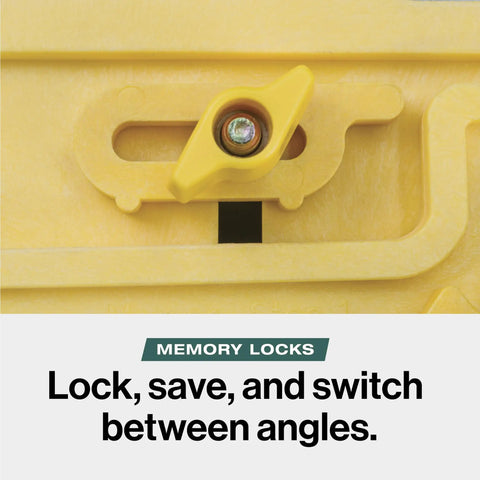 Close-up of memory locks on the Slick Microdial Tapering Jig for Hella Precise Table Saw and Band Saw Angles.