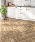 Wood Look Peel And Stick Vinyl Plank Flooring 6x36 Inches in kitchen, waterproof self adhesive tiles
