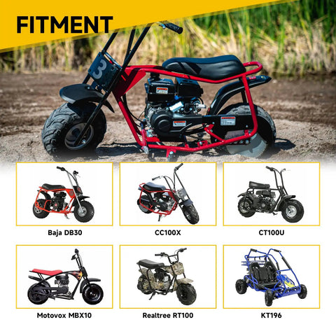 Various mini bikes and go-karts for Tubeless 145/70-6 Mini Bike Tire For Coleman CT100U Baja Dirt Bug Doodle Bug DB30 RT100 Motovox MBX10