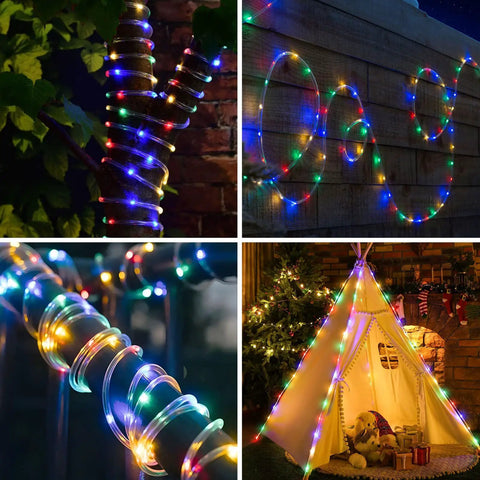 66ft 200 LED Rope Lights Outdoor Waterproof With Remote Control, 16 Colors Changing String Lights for multiple settings