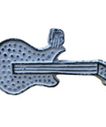 3 Inch Guitar Style Pull Handle for Cabinets, Drawers, Gates, Decorative Wrought Iron Knob in Black White Finish