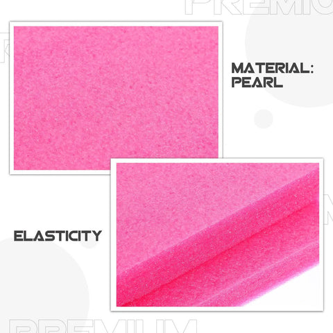 Close-up of Pearl Cotton Foam Sheets Two Pack highlighting material texture and elasticity for protective packaging.