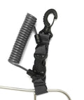 Offshore Kayak And Spearfishing Stainless Steel Fish Stringer Clip With 36 Inch Steel Core Lanyard detail shot