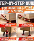 Step-by-step guide for using Furniture Movers With Wheels That Make Lifting a Breeze, Heavy Duty Appliance Slider Up To 660 Lbs.