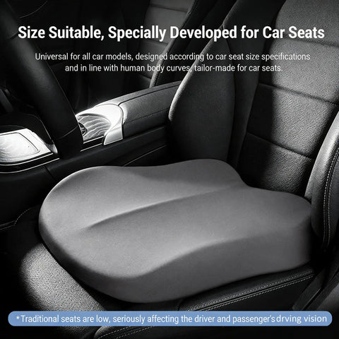 Booster seat cushion for Mini John Cooper Works 2025, made of memory foam, elevates driver for better visibility.