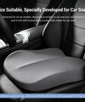 Elevate Your Drive With This Memory Foam Booster Seat Cushion Designed For Mini Cooper SE Convertible on car seat.
