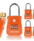 Heavy Duty 5 Key Lock Box With Code For Outdoor Use Built Tough For Real Estate Agents And Short Term Rentals A Go To Realtor Lock Box That Holds Five Keys Durable Weather Resistant And Easy To Use Comes In A 6 Pack Orange, keys inserted