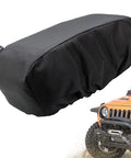 Savage MUAKIOY Winch Cover Heavy Duty Waterproof Protection For 12K Off Road Electric Winches. Black 900D fabric cover.