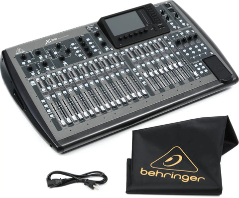 40 Channel Digital Mixing Console For Studio And Live Gigs With 25 Buses, 32 MIDAS Preamps, 25 Motorized Faders, cable, and cover