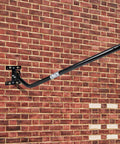 Adjustable 32.8 Inch Universal TV Antenna Mount Mast Pole for Outdoor Wall Install, Steel J Mount