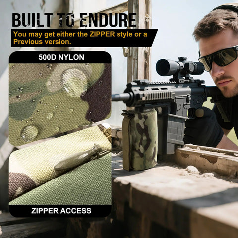 Pre-Filled Shooting Rest Bag For Front And Rear Gun Support Durable 500D Cordura Nylon in use at outdoor shooting range