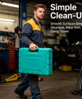 Heavy Duty Dent Repair Kit For Your Ride 9 Piece Auto Body Dent Removal Tool Set For Sheet Metal Paintless Repair Built From Premium 45 Steel Die Forged Construction For Pro Grade Long Lasting Durable Dents And Quick Fixes. teal hard case in auto shop