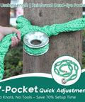Three Quarter Inch Rigging Ring Sling Rope, 6 Ft Arborist Rope With Aluminum Ring, 14,600 Lbs MBS Friction Saver
