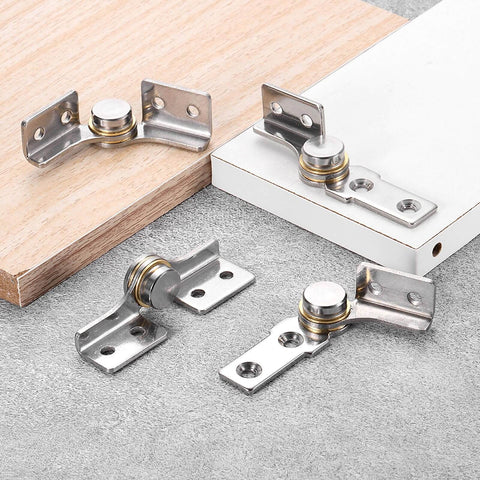 Two Pack 3 Nm Torque Shaft Hinges With Damping In 304 Stainless Steel for folding tables, windows, doors, installed on panels
