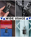 50 Pack 3 Digit Combination Locks Waterproof Compact Luggage Padlocks For Backpacks And Suitcases Travel Gym School Toolbox