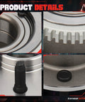 Close-up details of Front Wheel Hub Bearing Assembly For 2000 2001 Dodge Ram 1500 Pickup 2WD 5 Lug With ABS Drop In Ready Direct Fit