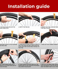 Installation guide for Two Pack 700c Inner Tubes 35 38c ISO 622 With 48mm Schrader Valve Butyl Rubber.