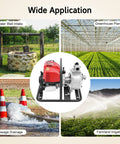Top Shelf Heavy Duty Four Stroke Gasoline Water Transfer Pump Delivering Kickin High Pressure Output For Efficient Irrigation And Landscape Drainage On Any Job Site Nationwide in various applications like sewage drainage and greenhouse planting.