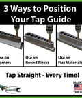 Straight Shooting V Tap Guide For Screw Thread Inserts And Heli Coil Jobs Delivers Dead On Perpendicular Alignment for various materials