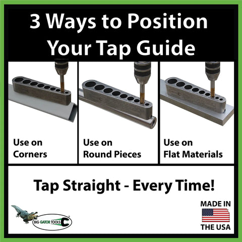 Straight Shooting V Tap Guide For Screw Thread Inserts And Heli Coil Jobs Delivers Dead On Perpendicular Alignment for various materials