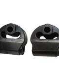 Exhaust Hanger Insulators Pack Of 2 Heavy Duty Muffler Mounts, polyurethane EPDM blend, 12mm inner diameter, 2-hole brackets
