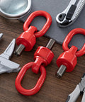 4 Pack M16 31.8 G80 Swivel Eye Bolt Hoist Ring With 360 Degree Rotation 1.5 Ton To 2.5 Ton Capacity 1080 MPa Red Set