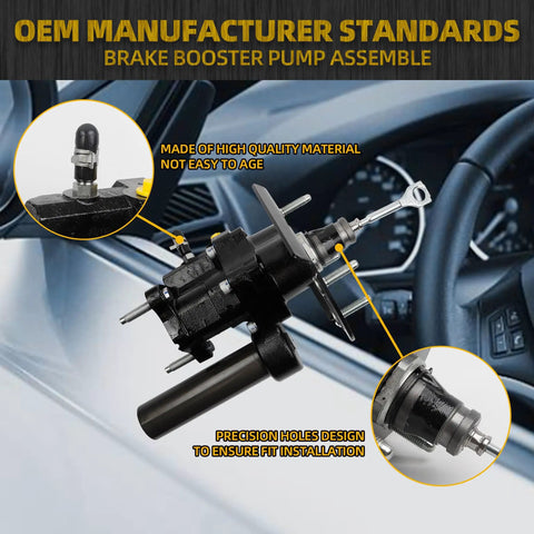 Heavy Duty Power Brake Booster Straight Up Built Tough With Rock Solid Steel Housing Smooth Street Braking For 03 To 06 Chevy Tahoe close-up view of valve and assembly details